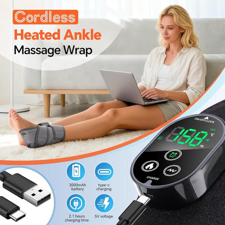 Foot Massager with Heat for Blood Circulation and Reflexology