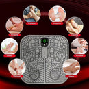 Electric Foot Massager USB Massage Mat with Remote Control Grey, 8 Modes, 19 Levels
