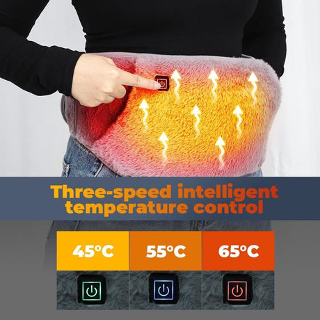 USB Heated Waist Belt Hand Warmer for Menstrual Cramp Relief