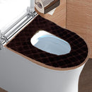 USB Heated Toilet Seat 5 Level Heating with Timer Brown