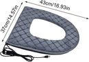 USB Heated Toilet Seat Cover 5 Level Heating with Timer Grey