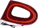 USB Heated Toilet Seat 5 Level Heating with Timer Burgundy