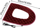 USB Heated Toilet Seat 5 Level Heating with Timer Burgundy