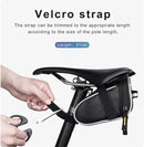 Bicycle Saddle Bag MTB Repair Tool Pouch with Reflective Trim Black
