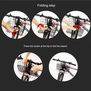 Foldable Bicycle Basket Removable Metal Mesh with Quick Release