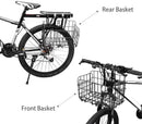 Foldable Bicycle Basket Removable Metal Mesh with Quick Release