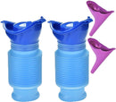 2 Pack Reusable Unisex Urinal Toilet Kit for Camping and Car, 750 ml