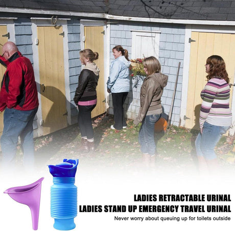 4 Pack Reusable Unisex Urinal Toilet Kit for Camping and Car, 750 ml