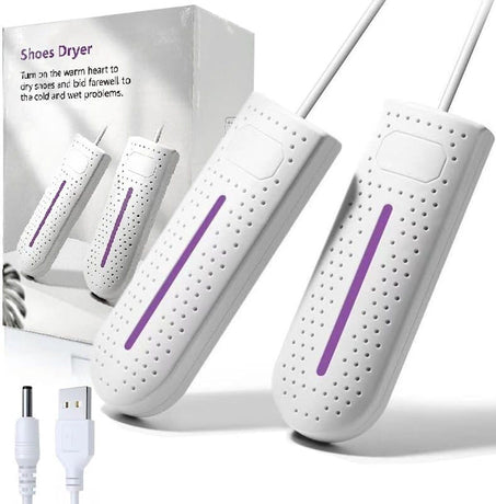 USB Shoe Dryer Portable Heater for Shoes Socks and Gloves White, 16.5 x 6 cm