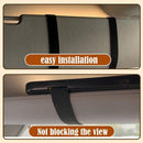 Car Sun Visor Makeup Mirror with LED Rechargeable and Dimmable Black, 3 Brightness Levels