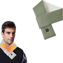 USB Heated Scarf Neck Wrap with 3 Temperature Settings Green, 10 x 80 cm