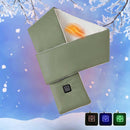 USB Heated Scarf Neck Wrap with 3 Temperature Settings Green, 10 x 80 cm
