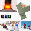 USB Heated Scarf Neck Wrap with 3 Temperature Settings Green, 10 x 80 cm