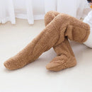 Womens Fleece Over the Knee Socks Warm Winter Leg Warmers