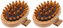 2 Piece Wooden Body Massage Rollers for Neck and Legs Cellulite Care