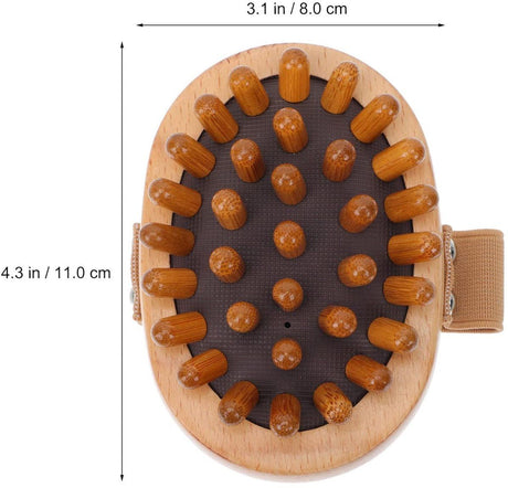 2 Piece Wooden Body Massage Rollers for Neck and Legs Cellulite Care
