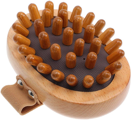2 Piece Wooden Body Massage Rollers for Neck and Legs Cellulite Care