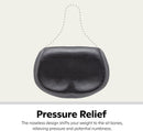 Black Bicycle Saddle Shock Absorbing Wide Seat Cushion Unisex, 26 x 17 x 9 cm