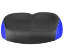 Black and Blue Bicycle Saddle Shock Absorbing Wide Seat Cushion Unisex, 26 x 17 x 9 cm