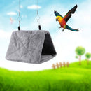 Pet Bird Hammock Plush Hanging Bed Black and Blue, Size M