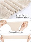 3 Pack Womens Winter Knee Pads Warm Coral Fleece, One Size