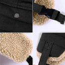 Winter Aviator Hat Thickened Cotton with Earmuffs Black, One Size