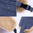 Winter Aviator Hat Thickened Cotton with Earmuffs Navy Blue, One Size
