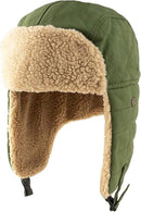 Winter Aviator Hat Thickened Cotton with Earmuffs Green, One Size