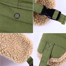 Winter Aviator Hat Thickened Cotton with Earmuffs Green, One Size