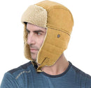 Winter Aviator Hat Thickened Cotton with Earmuffs Khaki, One Size