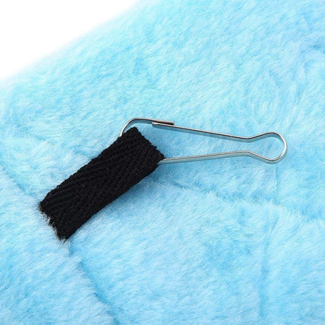 1 Piece Plush Parrot Hammock Winter Warm Hanging Bed Blue