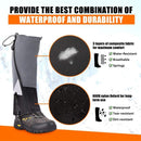 Leg Warmers Waterproof Tear Resistant Adjustable Boot Covers for Hiking, Size L, 42.5 cm