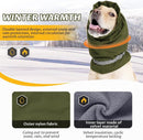 Dog Winter Earmuffs Calming Waterproof Snowproof Army Green, Size M, 40-54 cm