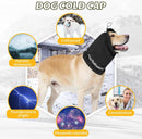 Dog Winter Earmuffs Calming Waterproof Snowproof Black, Size S, 40-54 cm
