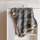 Womens Reversible Winter Scarf with Tassels Landscape Print, 180 x 65 cm
