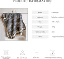 Womens Reversible Winter Scarf with Tassels Landscape Print, 180 x 65 cm