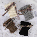 4 Pair Crocheted Leg Warmers Short Boot Covers for Women