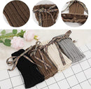 4 Pair Crocheted Leg Warmers Short Boot Covers for Women