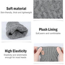 Fingerless Thermal Gloves Knitted Winter Gloves with Soft Lining