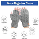 Fingerless Thermal Gloves Knitted Winter Gloves with Soft Lining