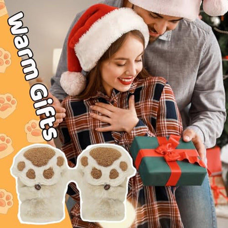 Fingerless Plush Winter Gloves Warm Cosplay Gloves for Women and Teen Girls