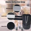 4 Piece Waterproof Dog Boots with Fleece Lining Non Slip Sole Black, Size XL