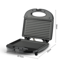 RAF R.214S Sandwich Maker 750W Double Sided Heating Press Grill, Non-Stick Triangular Plates, Wide Voltage 110-220V Household Breakfast Toast Maker