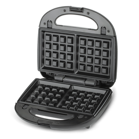 RAF R.214 Multi-functional Breakfast Maker 750W Double Sided Grill, 3 Interchangeable Plates for Sandwich/Waffle/Steak, Non-Stick Coating Wide Voltage 110-220V Household Electric Press Grill