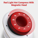 Electric Vacuum Scraping Massager, 6 Gear Suction & Heating Red Light Hot Compress Cupping Therapy Device with Magnetic Steel Beads for Back Belly Leg Home Use