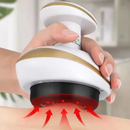 Electric Vacuum Scraping Massager, 6 Gear Suction & Heating Red Light Hot Compress Cupping Therapy Device with Magnetic Steel Beads for Back Belly Leg Home Use