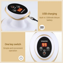 Electric Vacuum Scraping Massager, 6 Gear Suction & Heating Red Light Hot Compress Cupping Therapy Device with Magnetic Steel Beads for Back Belly Leg Home Use