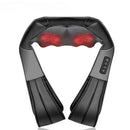 Shiatsu Neck Shoulder Massager with Red Light Heat, 8 Deep Kneading Nodes 3 Speed Bi-Directional Rotation Massage Shawl,  for Neck Back Waist Leg Home Office Car Use, AC & Car Adapters Included