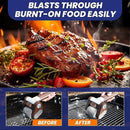 Electric Grill Brush Cleaner Cordless Rotating Brushless for Outdoor Grilling Brown