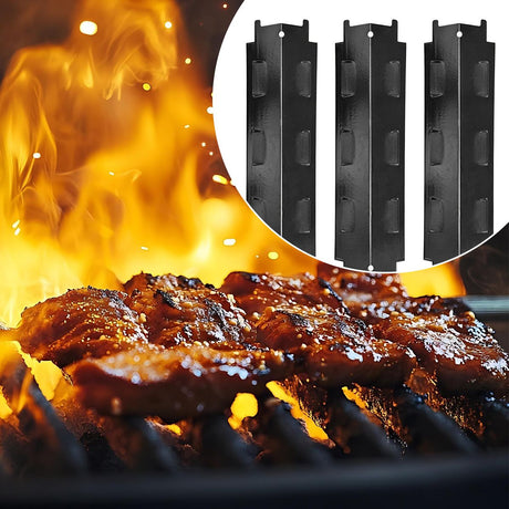 3-Pack Grill Heating Plates Black